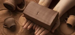 Ceramic pottery tools still life